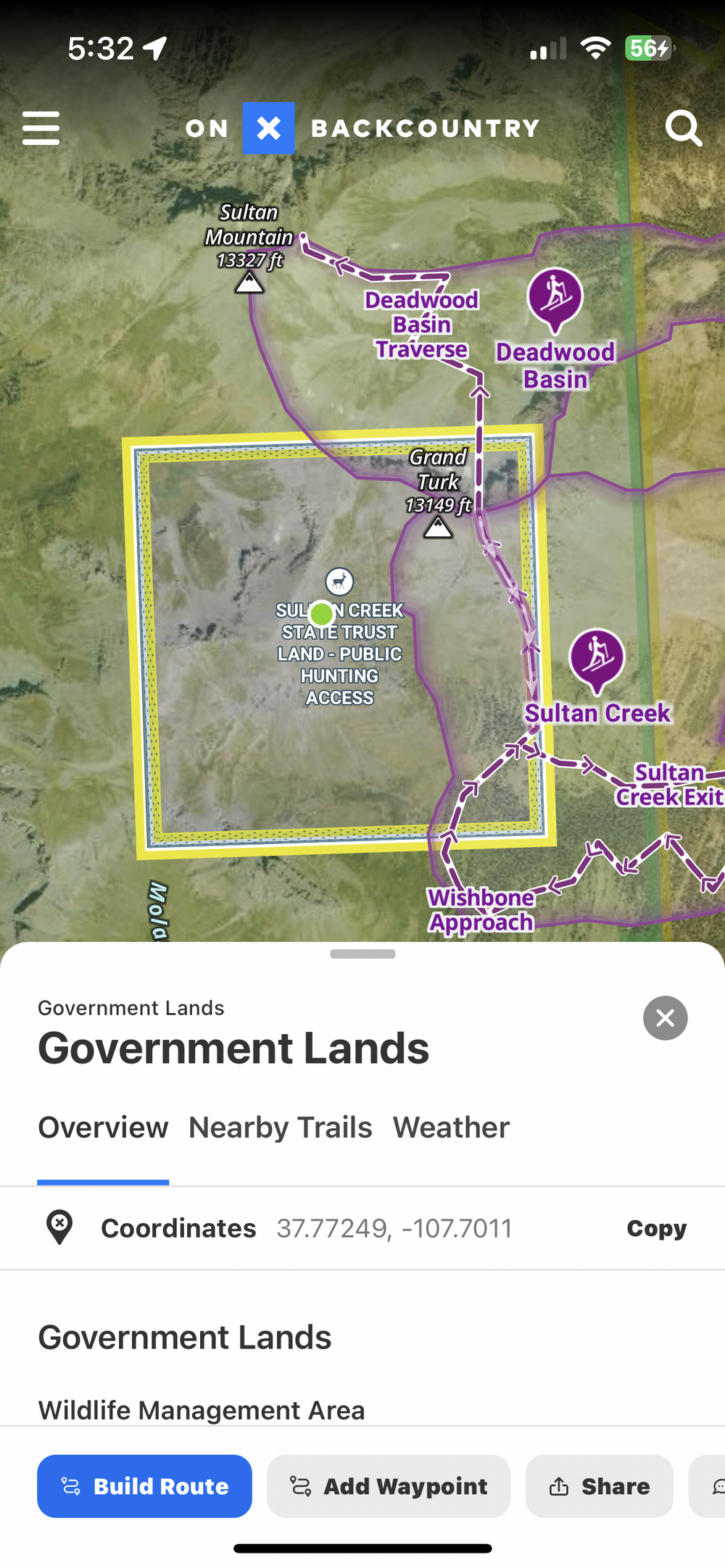 OnX Backcountry provides public and government land data so you can explore in the right places.